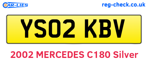 YS02KBV are the vehicle registration plates.