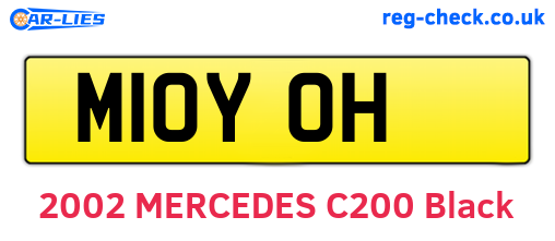 M10YOH are the vehicle registration plates.