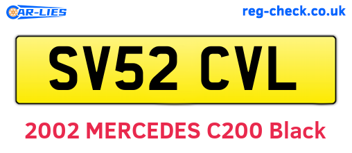 SV52CVL are the vehicle registration plates.