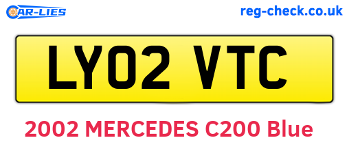 LY02VTC are the vehicle registration plates.