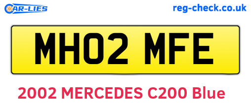 MH02MFE are the vehicle registration plates.