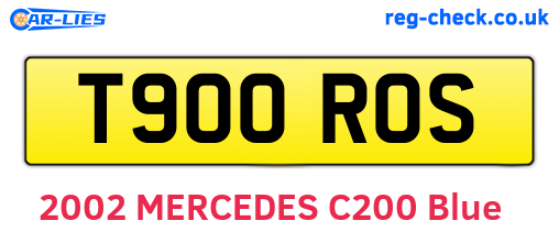 T900ROS are the vehicle registration plates.