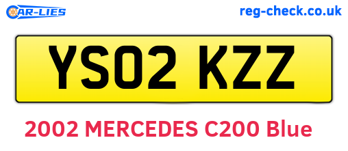 YS02KZZ are the vehicle registration plates.