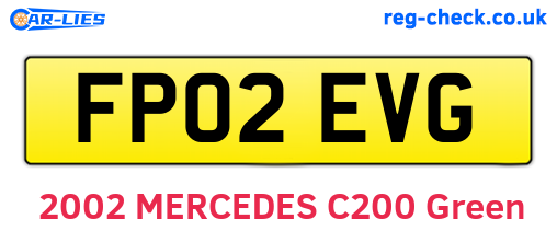 FP02EVG are the vehicle registration plates.