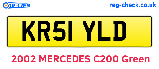 KR51YLD are the vehicle registration plates.
