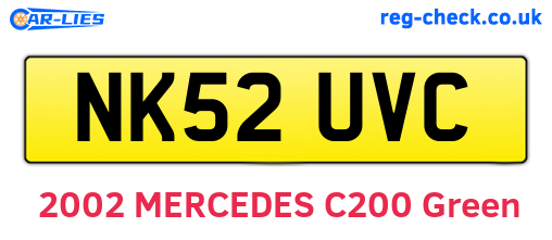 NK52UVC are the vehicle registration plates.