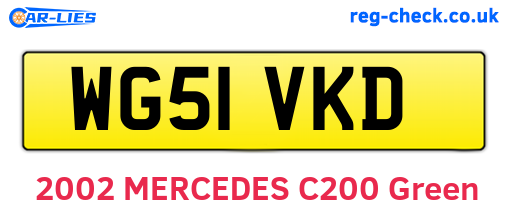 WG51VKD are the vehicle registration plates.