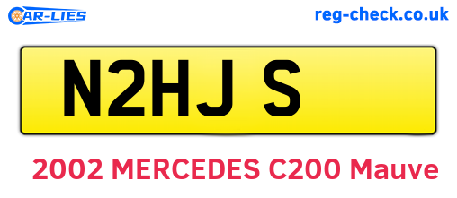 N2HJS are the vehicle registration plates.