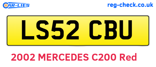 LS52CBU are the vehicle registration plates.