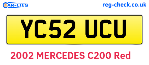 YC52UCU are the vehicle registration plates.