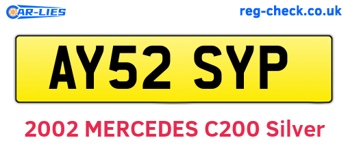 AY52SYP are the vehicle registration plates.
