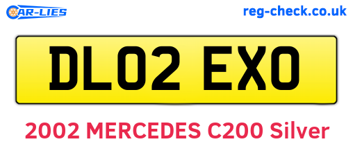 DL02EXO are the vehicle registration plates.