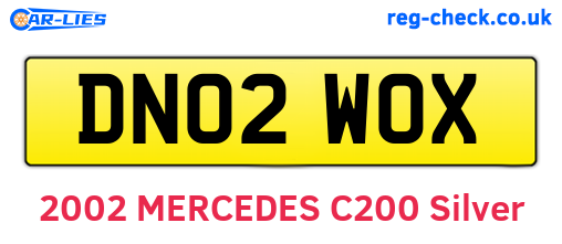 DN02WOX are the vehicle registration plates.