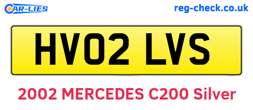 HV02LVS are the vehicle registration plates.