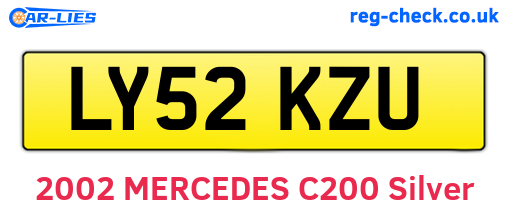 LY52KZU are the vehicle registration plates.