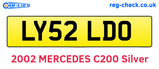 LY52LDO are the vehicle registration plates.
