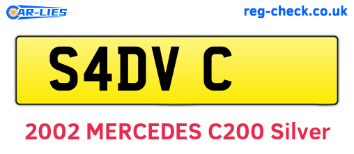 S4DVC are the vehicle registration plates.