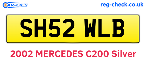 SH52WLB are the vehicle registration plates.
