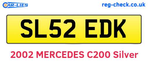 SL52EDK are the vehicle registration plates.