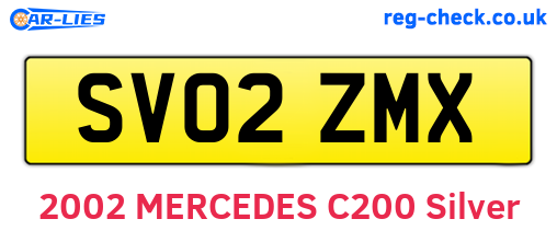 SV02ZMX are the vehicle registration plates.