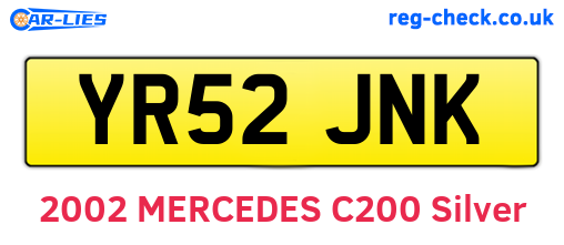 YR52JNK are the vehicle registration plates.
