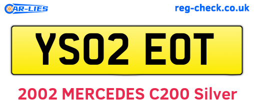 YS02EOT are the vehicle registration plates.