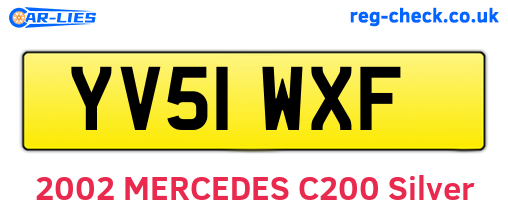 YV51WXF are the vehicle registration plates.