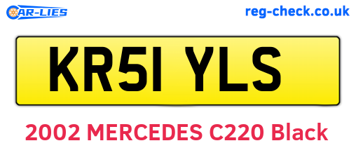 KR51YLS are the vehicle registration plates.
