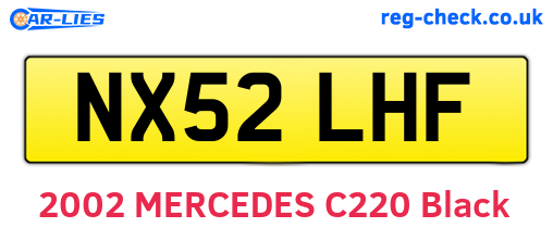 NX52LHF are the vehicle registration plates.
