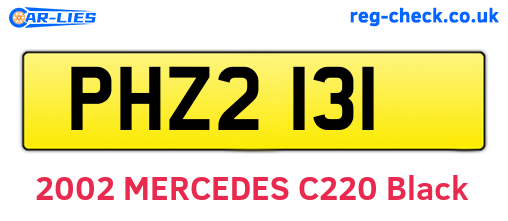 PHZ2131 are the vehicle registration plates.