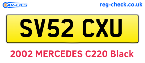 SV52CXU are the vehicle registration plates.