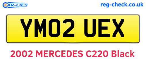 YM02UEX are the vehicle registration plates.