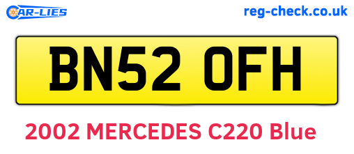 BN52OFH are the vehicle registration plates.