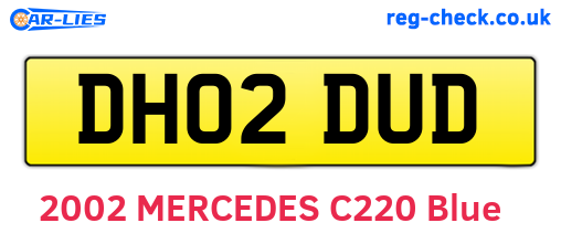 DH02DUD are the vehicle registration plates.