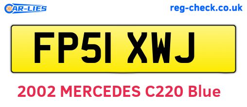 FP51XWJ are the vehicle registration plates.