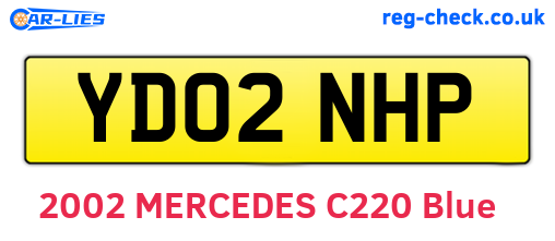 YD02NHP are the vehicle registration plates.