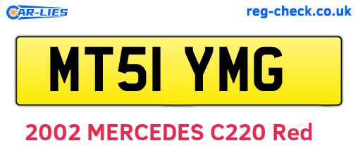 MT51YMG are the vehicle registration plates.