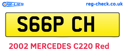 S66PCH are the vehicle registration plates.