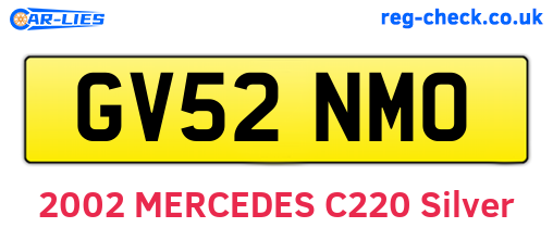GV52NMO are the vehicle registration plates.