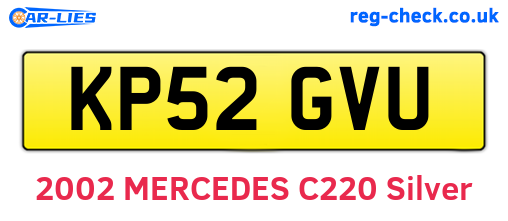 KP52GVU are the vehicle registration plates.