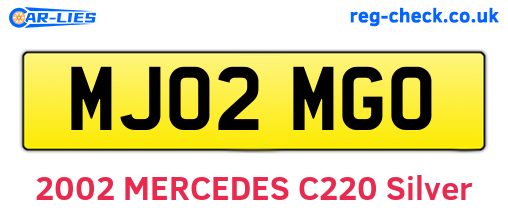MJ02MGO are the vehicle registration plates.