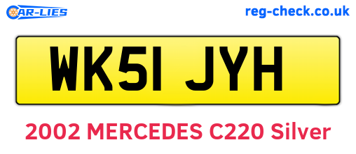 WK51JYH are the vehicle registration plates.