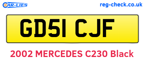 GD51CJF are the vehicle registration plates.
