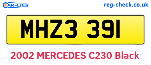 MHZ3391 are the vehicle registration plates.