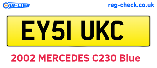 EY51UKC are the vehicle registration plates.