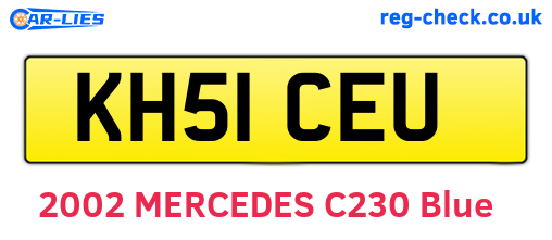 KH51CEU are the vehicle registration plates.