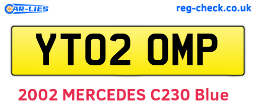 YT02OMP are the vehicle registration plates.