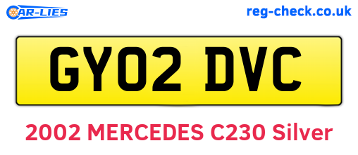 GY02DVC are the vehicle registration plates.