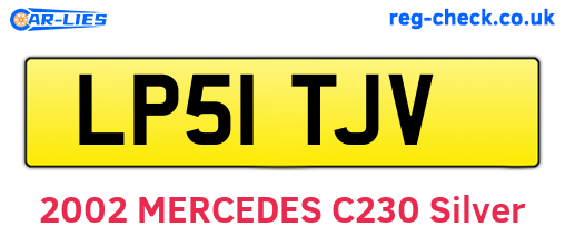 LP51TJV are the vehicle registration plates.