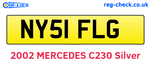 NY51FLG are the vehicle registration plates.